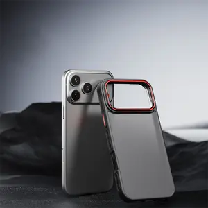 1PC iPhone Case Compatible with iPhone 17 Pro mobile phone case,suitable for 17 Air.Ultra-thin, semi-transparent,skin-feel matte,premium full protection,drop-proof acrylic soft shell.Mobile phone protection,minimalist design.
