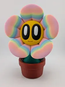 Whimsical PLA Flower Figurine – 8" Tall