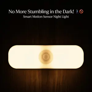 PIR Motion Sensor LED Night Light, USB Rechargeable Battery Powered, Magnetic Stick On Design, Auto On Off Dusk to Dawn, Cordless Portable Wall Light for Indoor Home Use bedroom Adjustable Ultra Bright Garage