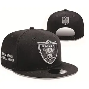 Las Vegas Raiders Black and White 9FIFTY Snapback – Flat Brim Snapback Baseball Hat Streetwear Hip Hop Unisex Premium