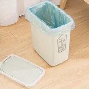 75pcs Plastic Garbage Bags, Convenient Trash Bag, Plastic Waste Cleaning Storage Container, Kitchen Bathroom Bedroom Office Accessories, Durable Trash Bag, Trashbag