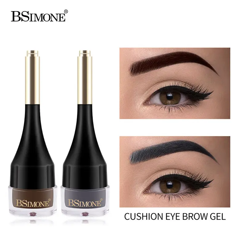 Cushion Brow Pomade Waterproof Long Lasting Eyebrow Tinted Cream Highly Pigmented Eyebrow Pomade For Natural Brows Shaping Makeup Waterproof, Sweat-Proof, Long-Lasting Four-Color Air-Cushion Eyebrow Cream That Naturally Does Not Smudge Or Take Off Makeup