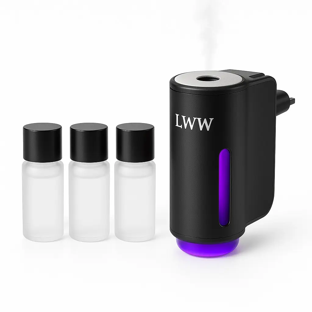 Smart LED Car and Home Aromatherapy Diffuser—3 misting modes, ultra-quiet operation, includes 3 essential oils, long-lasting fresh fragrance Aroma Diffuser Humidifiers Aromatherapy Machine