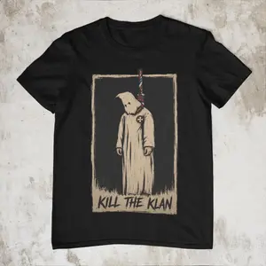 K*ll The Klan Shirt,Ku Klux Klan Shirt,Anti KK Shirt,Forced To Fight Fascism shirtAnti-Fascist Shirt,Funny Klan Hanging Graphic Shirt