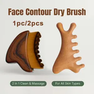New Lymphatic Contour Facial Brush, Lymph Drainage Massager for Face, Ergonomic Design, Precisely Fits Skin, Relieves Fatigue