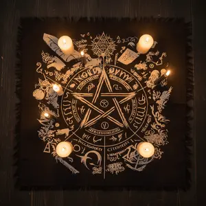 Occult Pentagram Altar Cloth