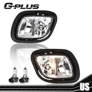 Fit For 08-17 Freightliner Cascadia Fog Light Set W/ Bulb Driver&Passenger Lamps G-PLUS