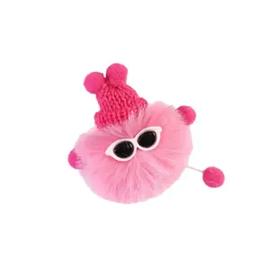 8PCS Fluffy Ball Cute Little Elf Keychains, Small Coal Ball Plush Pendant Decoration Gift Bag Pendant Creative Keychains
