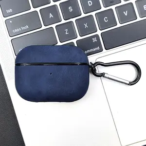 1pcs Earphone Protection Case for AirPods Pro3/pro2, AirPods Accessories, Smooth Durable PU Leather Surface, External Bluetooth-compatible Pairing Button, Waist Hook Included, Earphone Storage