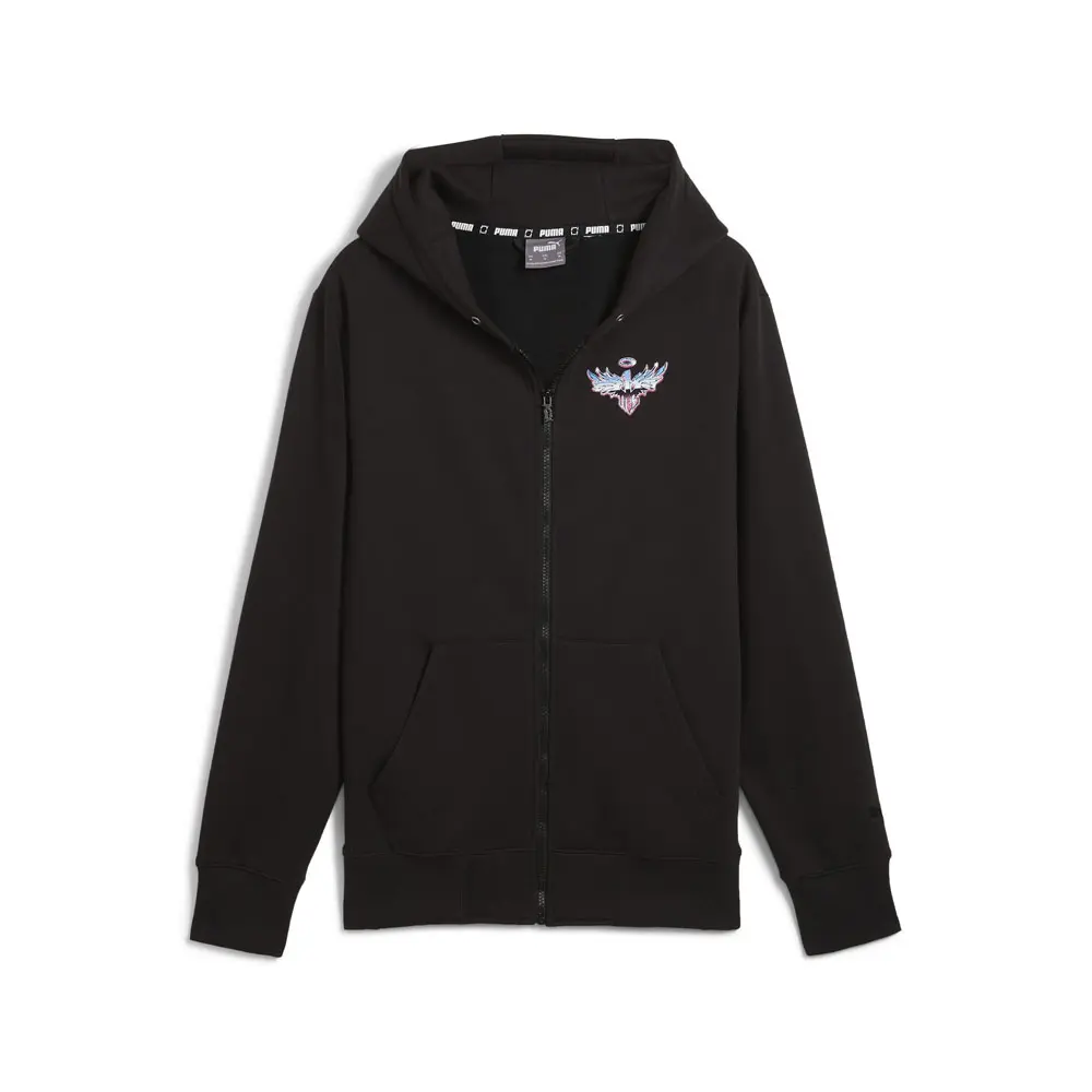 PUMA Mens Melo Iridescent Hornets Hoodie Casual Outerwear Casual - Black