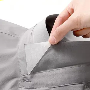 30pcs Collar Setting Adhesive Stickers,  Shirt Shirt Neckline Support Brace, Anti-wrinkle Setting Natural Bracing Not Warping Angle Invisible PVC Triangle Stickers For Men