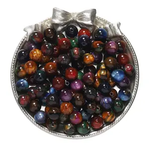 50pcs/lot Glitter Mitation Cat Eye Round Resin Bead Loose Beads for DIY Charm Necklace Bracelet Jewelry Making Findings