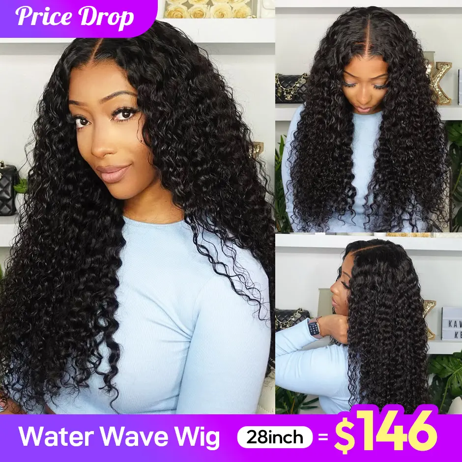 【HOT】FORGIRL FOREVER 13x6 Wear Go Glueless Wig With Drawstring Effortless Install Ear To Ear Water Wave Pre-Cut Lace Frontal Wig Beginner Friendly #tiktokshopstockup