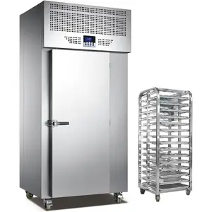 Kolice Commercial Heavy Duty 15 Trays Blast Chiller with Trolley Cart, Shock Freezing Blast Freezer, Chest Freezer, Restaurant Freezer Cabinets, Lowest temperature -40°F(-40°C)