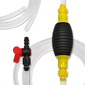 Multifunctional High Flow Manual Liquid Suction Pump, Portable Handheld Siphon Transfer Pump Hose Kit for Various Liquids