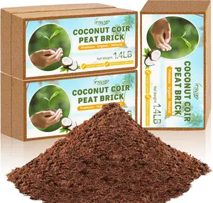 Organic Coco Coir Bricks- 100% Organic Compressed Coco Coir Bricks Coconut Fiber Substrate