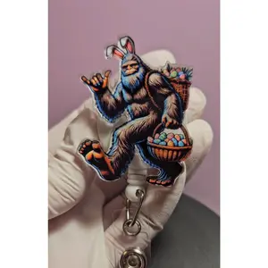 Big Foot Easter Badge