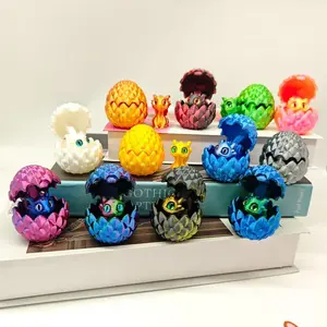 This 10-piece set of 3D-printed Western dragon egg models, made with high-quality PLA material, is the perfect gift for parties, gardens, kitchens, offices, and home décor, and is also a highly collectible item.