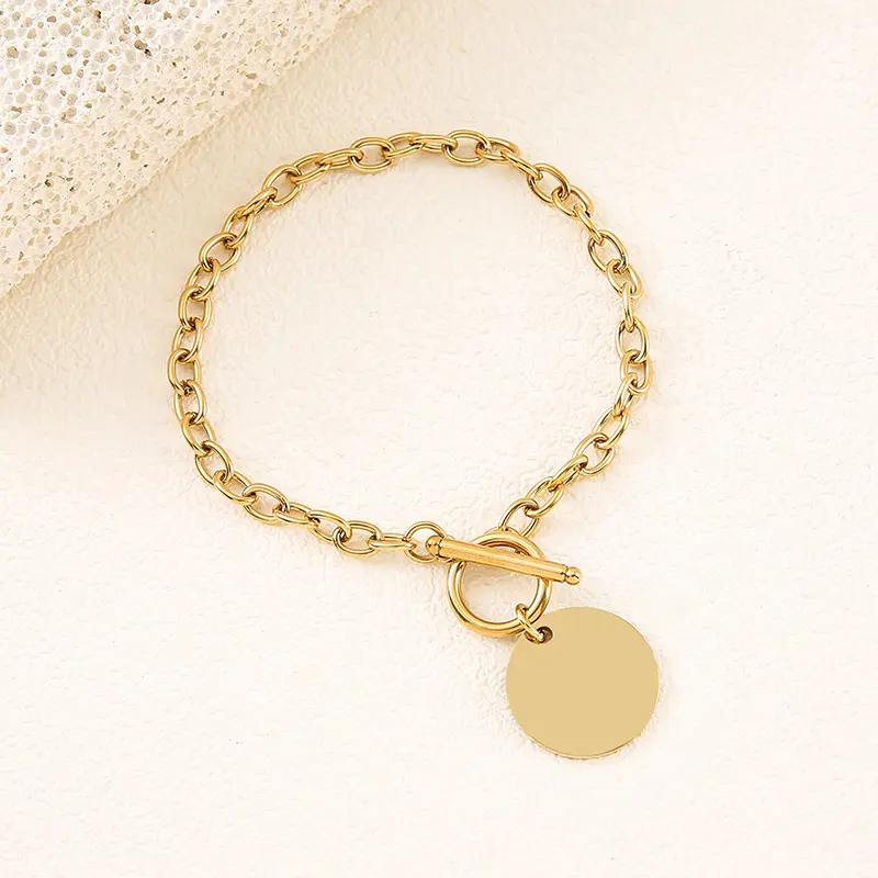 Golden 20mm inner hole round OT buckle b