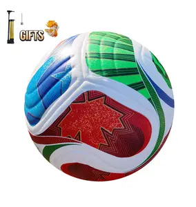 Size 5 Soccer Ball, Waterproof PU Leather, Official Match Ball, with Pump & Needles & Net bag,Football training ball ,Personalized soccer ball,Youth training ,Sports gift ideas,Durable non-slip pu material,Soccer ball with pictures,Indoor soccer ball