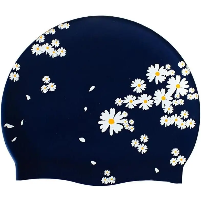 [Dealsforyoudays] Silicone Swim Cap for Women Long Hair, Swimming Cap, High Elasticity Thick Bathing Hat for Swimming
