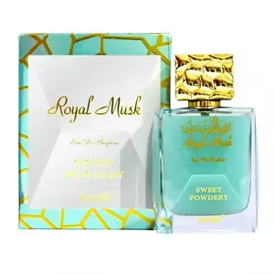 Surrati Royal Musk perfume, fresh mint green bottle body, sweet fragrance mixed with fine powder feeling, gentle and healing, is full of daily fragrance for girls