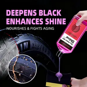 227ml Tire Shine Gel, Long Lasting Gloss, Non Greasy, Auto Detailing Anti-Aging