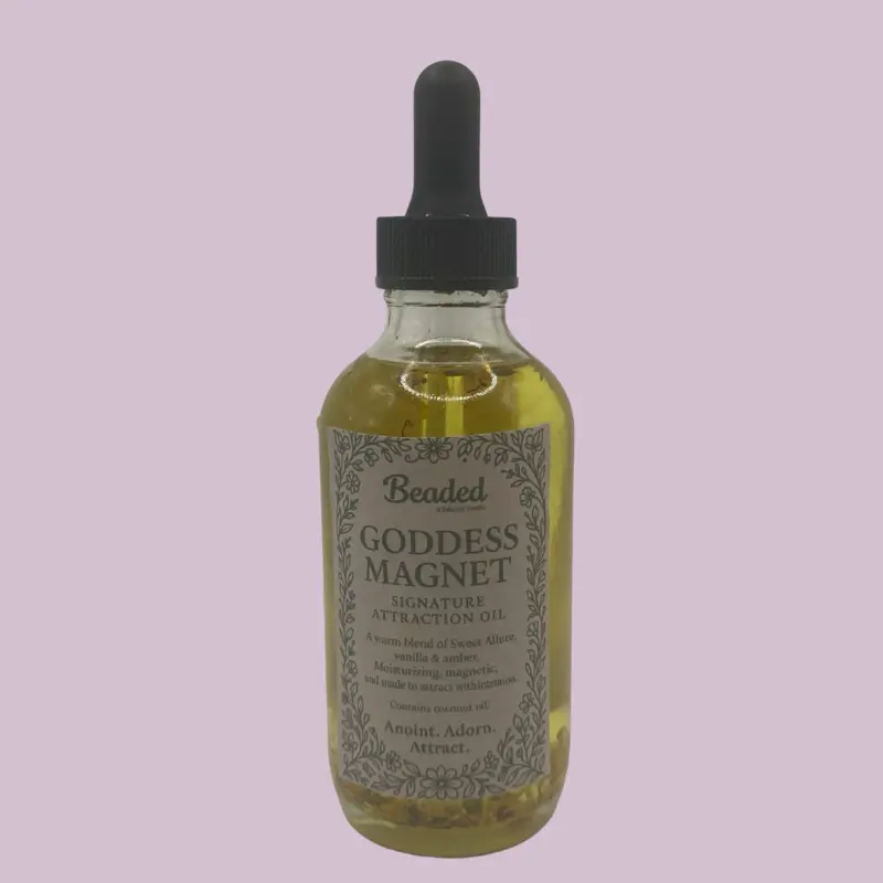 Beaded & Balanced Goddess Magnet Signature Attraction Body Oil - Moisturizing, Non-Greasy, Sensual Fragrance Oil for Self-Love & Confidence Rituals