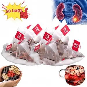 Ginseng Five Treasures Tea Kidney Tea, Ginseng Red Date Natural Chinese Herbal Tea Bags for Men Women, 6 Precious Ingredients Formula Organic Beverage