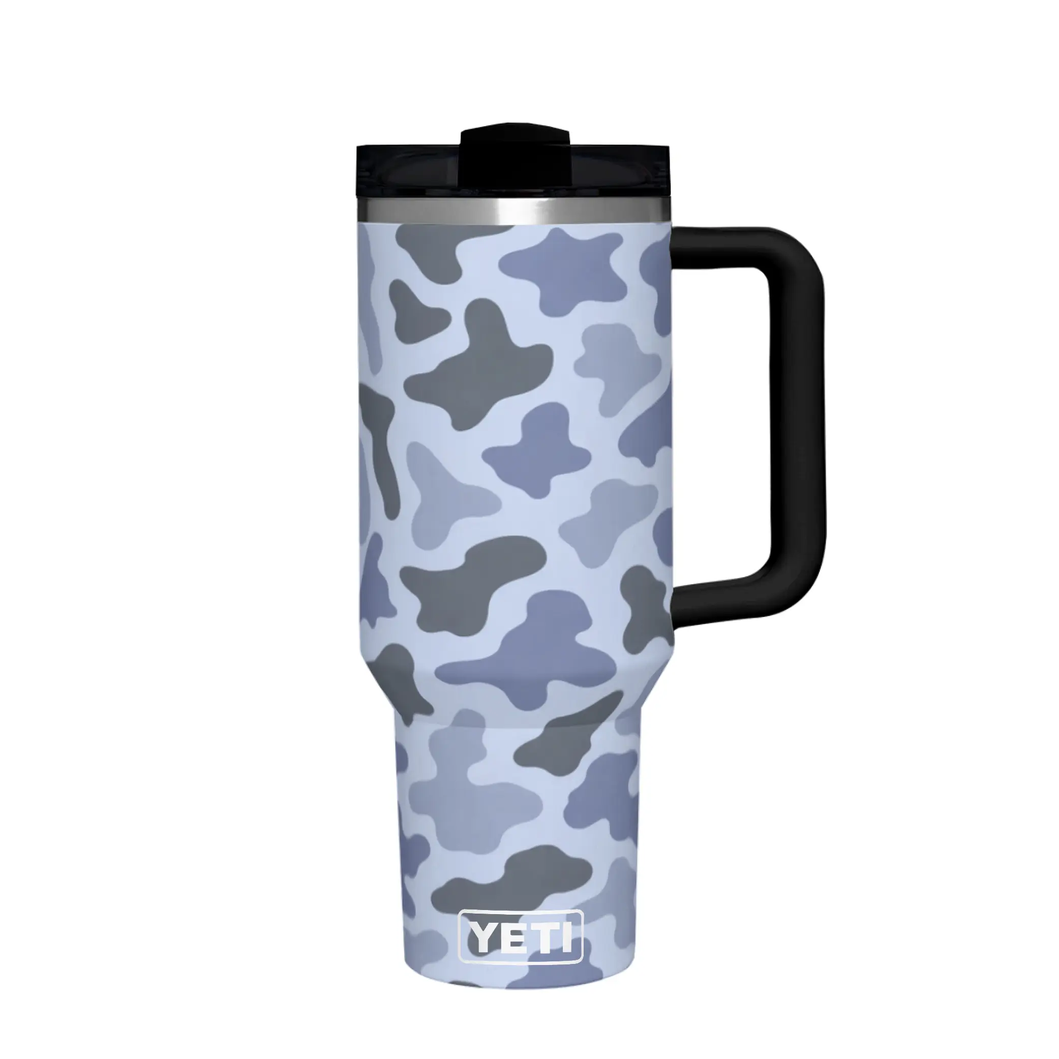 YETI Rambler 40 oz Vacuum Insulated Travel Tumbler with Handle and Straw Lid, Camo Kitchenware Drinkware Vacuum Flask, Camo color
