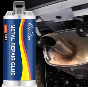 High-strength repair adhesive, high-temperature resistant, durable, corrosion-resistant, impact-resistant, suitable for repairing automobile exhaust pipes, tubes, cylinders, etc., with repair tools for repairing leaks and reinforcing metal repair glue