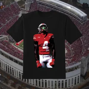 Jeremiah Smith 4 Graphic T-Shirt - Ohio State, Full Colors, Full Sizes, For Men, For Women Casual Menswear