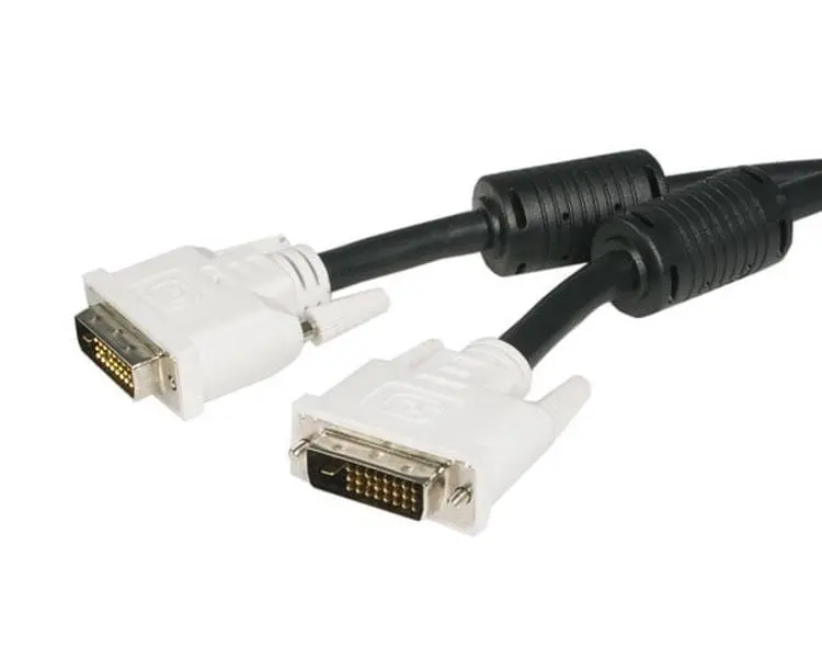 6 ft Digital DVI Dual-Link Extension Cable - 24-Pin, High-Speed Connection for Projectors, Audio & Video Electronics