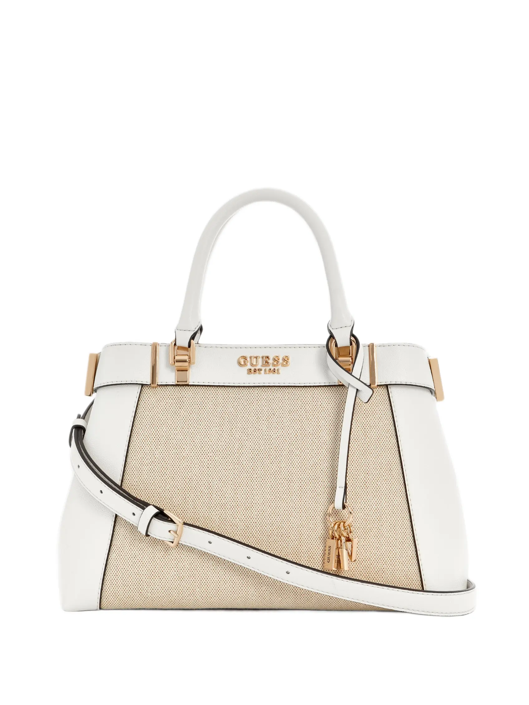 GUESS Female Anadela Canvas Satchel