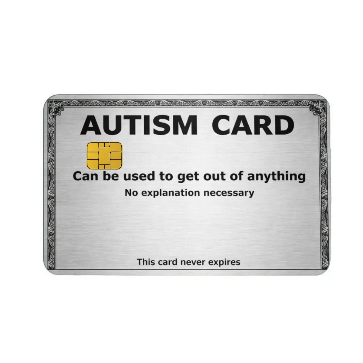 Autism Awareness Full Cover (No Chip) Rectangular Credit Card Stickers - 3.37x2.13in Adult Card Skins with Text and Logo, DIY Scrapbooking Accessory for Therapists, Neurodiversity Support, Inclusion