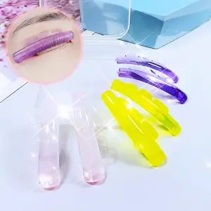 Lash Lift Pads Set of 5 Pairs, Silicone Eyelash Perming Curlers, Eyelash Lifting Shields, Reusable Professional Self-Adhesive Eyelash Lifting Shields, Unscented Lash Lift Molds Cosmetic Makeup Beauty Tools