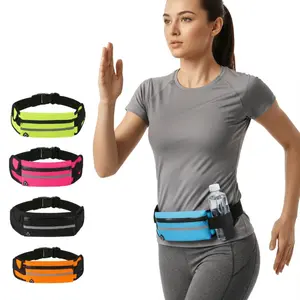 Running Belt for Women and Men, Money Belt and Running Fanny Pack, Hiking Fanny Pack, Holder for Cell Phone, Money, and Keys, Adjustable Belt Pouch fits Most Phone and Waist Sizes