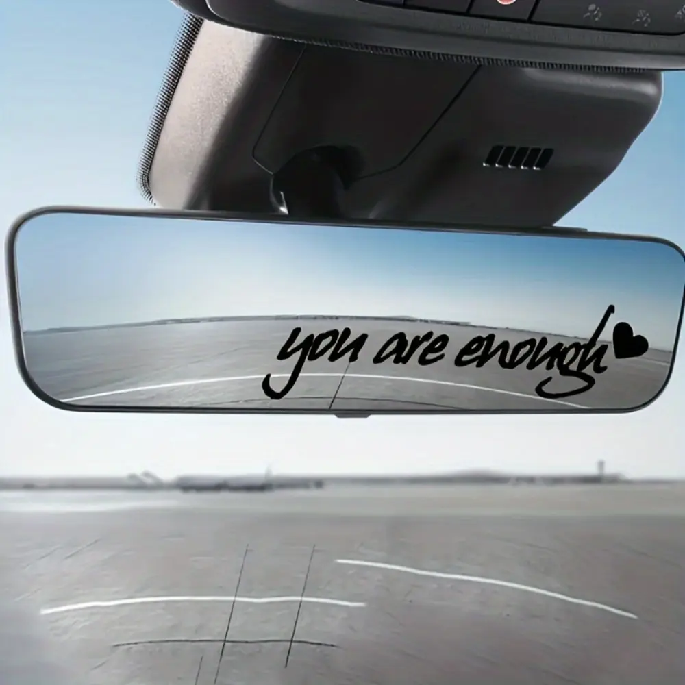 1SET "you are enough+Heart" Daily Self-Acceptance Healing Sticker For Laptop/Backpack Daily Self-Acceptance Goodie Adds Healing Vitality Top For Daily Healing Style Fans