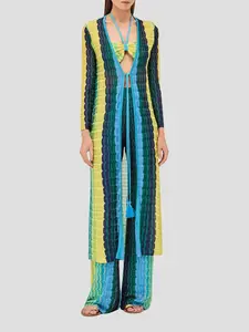Blue Multi Retti Robe
