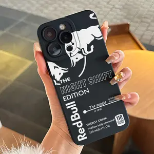 Night Shift Bull Energy Drink Protective Phone Case Cover with Protection, Protector, Fun Caffeine Gift for Night Workers, Compatible with iPhone XR 11 12 13 14 15 16