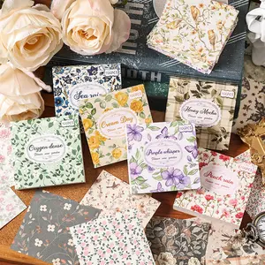 600 Sheets DIY Handmade Decorative Paper Set, DIY Card Set, Ideal for Scrapbooking & Journal Making, Creative Craft Supplies for Art Projects, Vintage Material Paper
