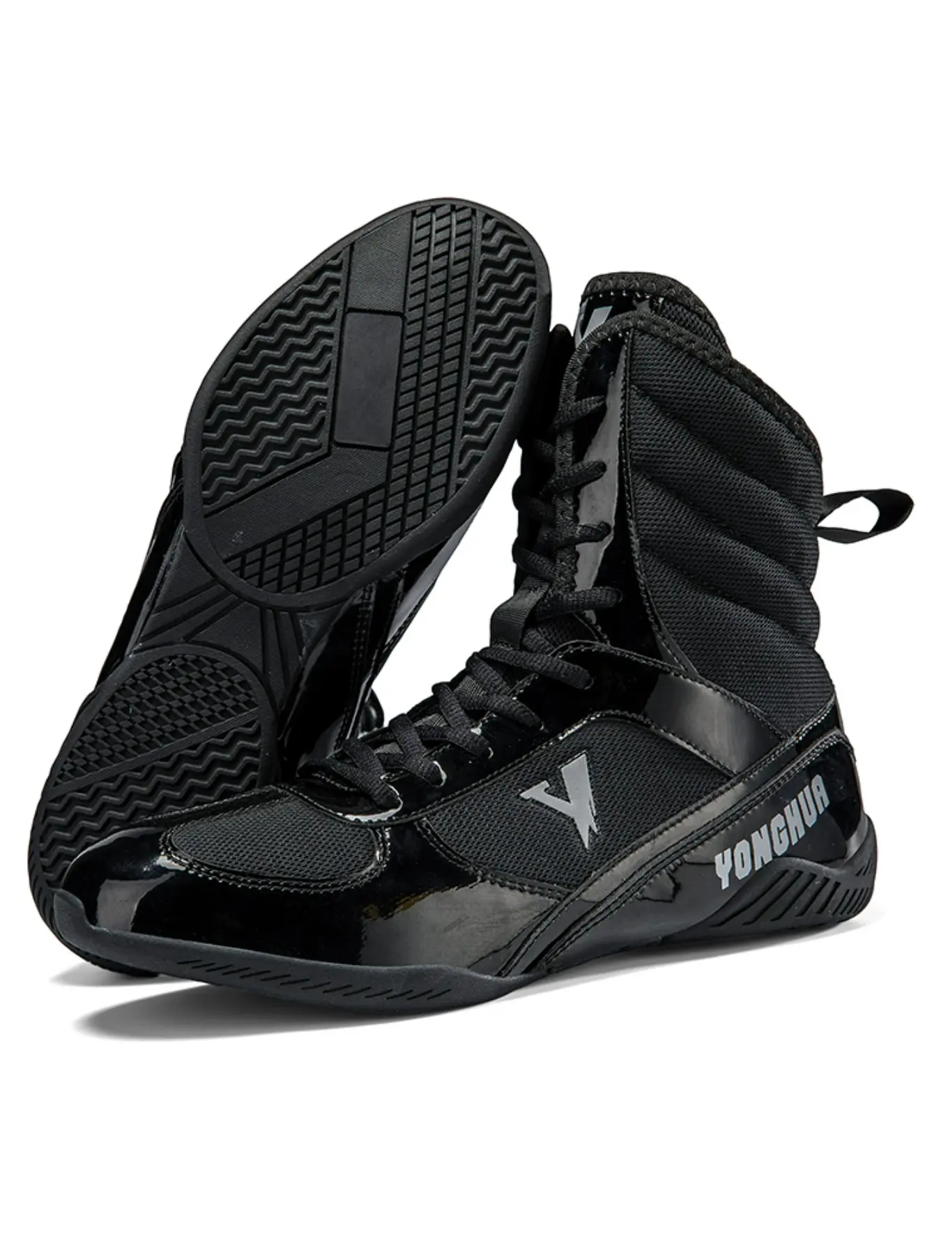 Men's Boxing Training Shoes, Non-slip Wear-resistant Boxing Shoes, Trendy Fashionable Sports Shoes for Boxing & Wrestling Training, Cross Training Shoes, Gym Training Shoes, Sports Athletic Shoes, Sporty Shoes