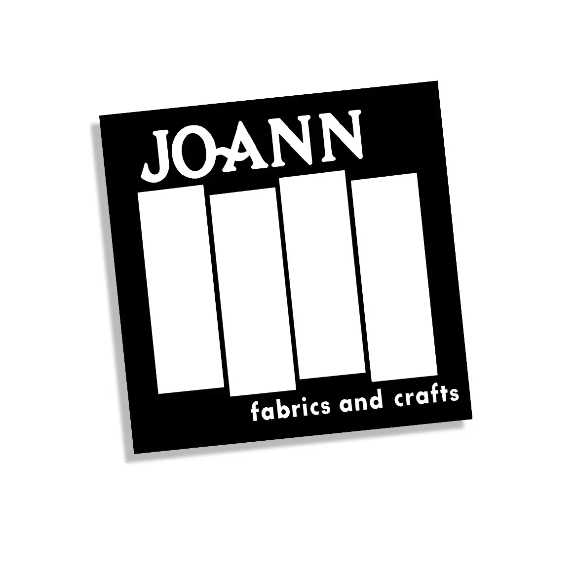 Joann Crafts Flag Punk sticker, 4x4 inches, XL in size.