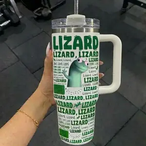 Lizard Lizard Lizard Meme 40oz Tumbler, Funny Meme Lizard Tumbler, Gift For Fans ,Tumbler Stickers, Water Bottle Tumbler, Tom Lizard Funny