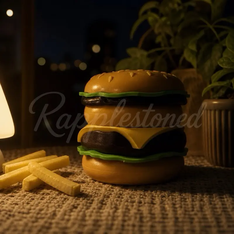 Cheeseburger-Shaped Home Coffee bean grinder, Storage Bottle, Slider-Shaped Coffee Bean Canister