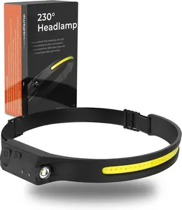 The  LED Headlamp Rechargeable Flashlight for Adults Camping Essentials Backpacking Lights 4X Brighter Other Headlight Headband Lamp 5 Light Modes Hiking Gear  Haves (Headlamp)