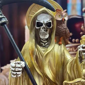 Santa Muerte call de Oro. 12” Pulgadas