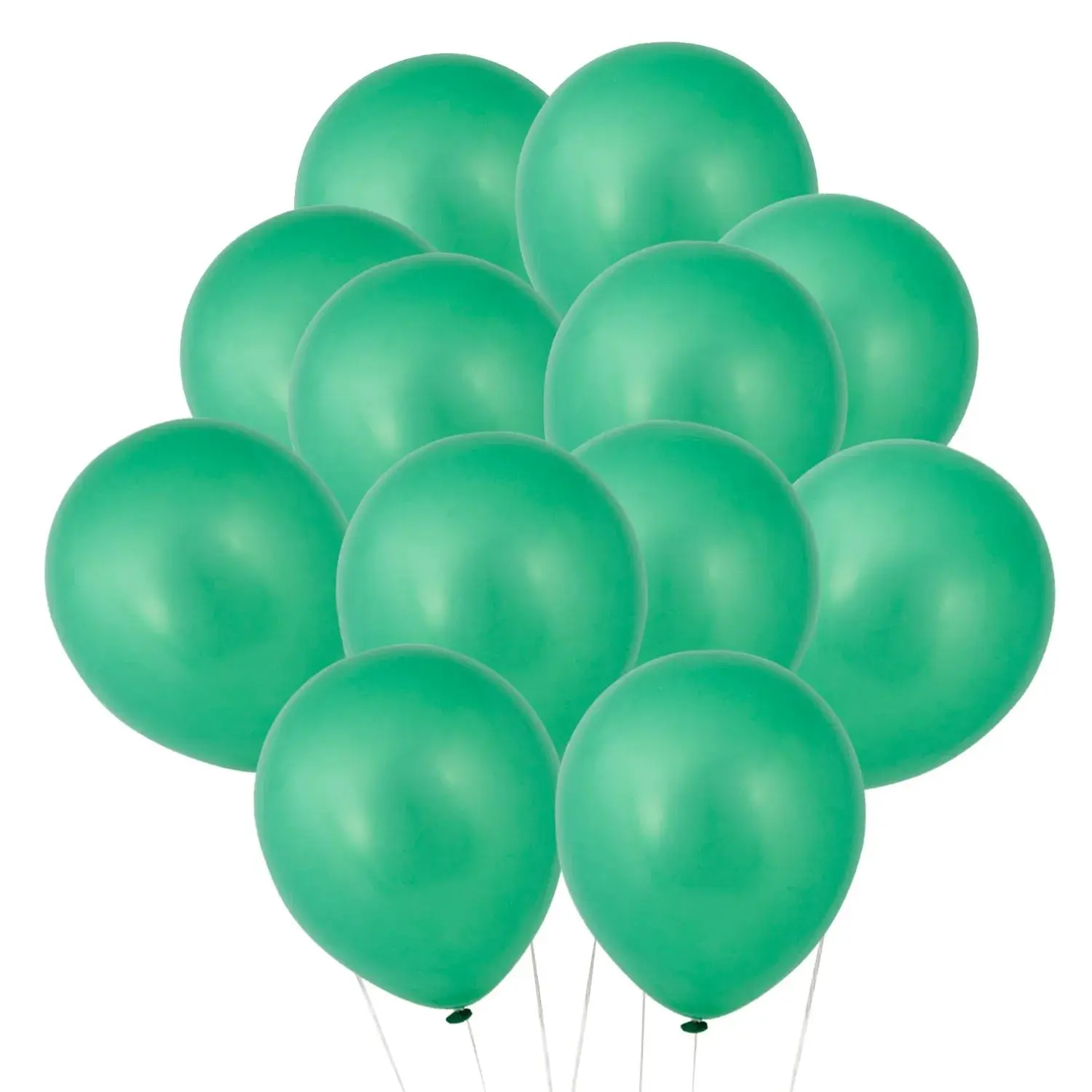 Bulk 11" Round Green Metallic Latex Balloons - 144 Pcs, Festive Party Supplies with Metallic Finish for Decoration, Birthday/Wedding Events, DIY Creative Activity