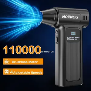 2025 New 110000RPM Turbo Jet Fan Turbofan Blower 4 Gears Portable  Electric Air Duster Violent Hair Dryer Car Fan Blowing Snow Car Accessories Cleaning Blower Tool