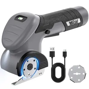 VARAI Heavy Upgrade Cordless Electric Scissors LED Display Portable Rechargeable 2 Blades for Thin Cardboard Carpet Leather Sewing Supplies Crafts Tools New Year's Gift